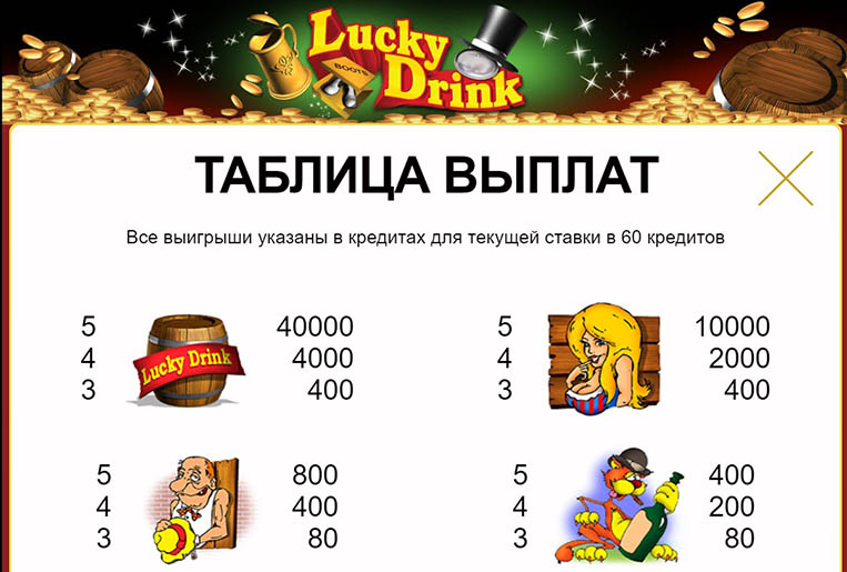 Игровой автомат Lucky Drink